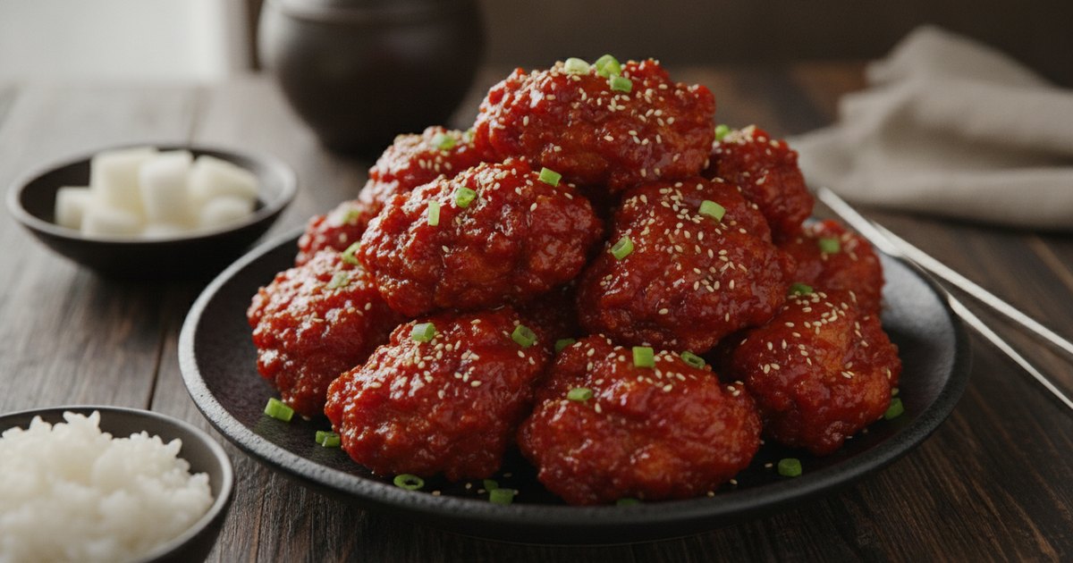 韓国フライドチキン（ヤンニョムチキン）：2度揚げの奇跡
